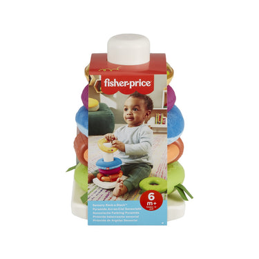 Jucarie piramidă de stivuit cercuri, Fisher price, 0-1 an